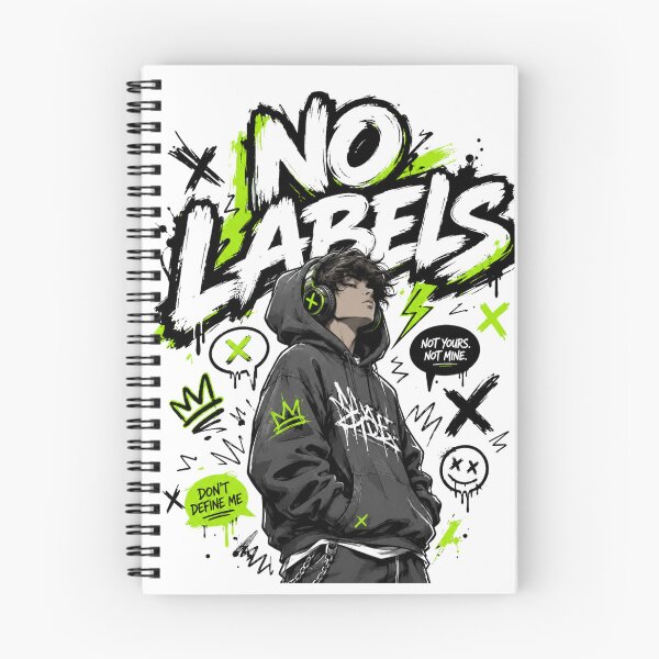 Item preview, No Labels Hoodie-Be Yourself Streetwear designed and sold by designsvetlana1.