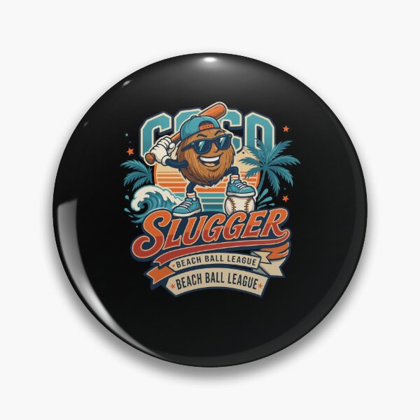 Item preview, Coco Slugger Baseball Retro Coconut Sports Beach Ball Summer designed and sold by KAWKAW-DRHM.