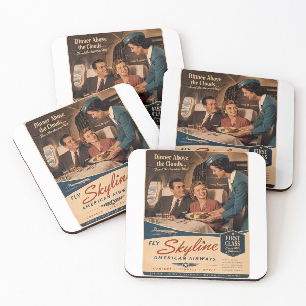 Item preview, Wall Art - Postcard - Dinner Above the Clouds – Skyline Airways designed and sold by ForeverPrintsOK.