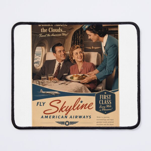 Item preview, Wall Art - Postcard - Dinner Above the Clouds – Skyline Airways designed and sold by ForeverPrintsOK.