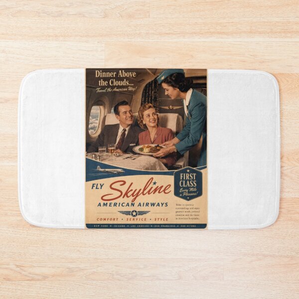 Item preview, Wall Art - Postcard - Dinner Above the Clouds – Skyline Airways designed and sold by ForeverPrintsOK.