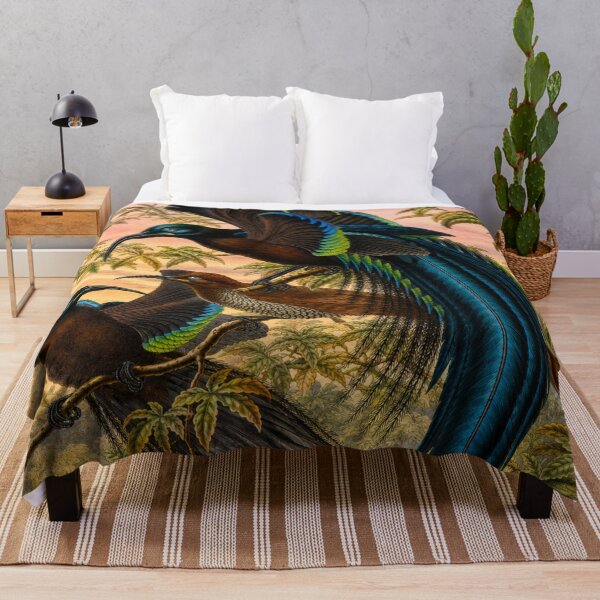 Item preview, Art Nouveau Bird Illustration Tropical Paradise for Vintage Nature Collectors designed and sold by RickE.
