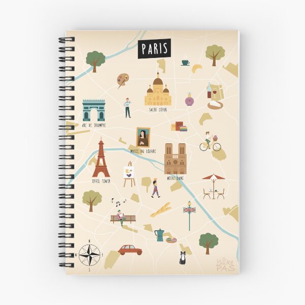 Item preview, Illustrated map of Paris designed and sold by ymkesinfogr.