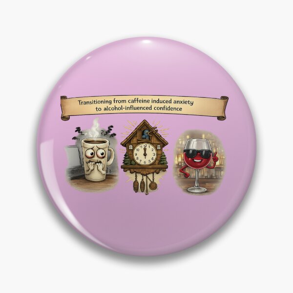 Item preview, Transitioning from caffeine induced anxiety to alcohol-influenced confidence designed and sold by LaffinLair.