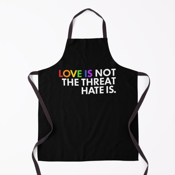 Item preview, Love Is Not The Threat Hate Is LGBTQ Pride Equality designed and sold by KAWKAW-DRHM.