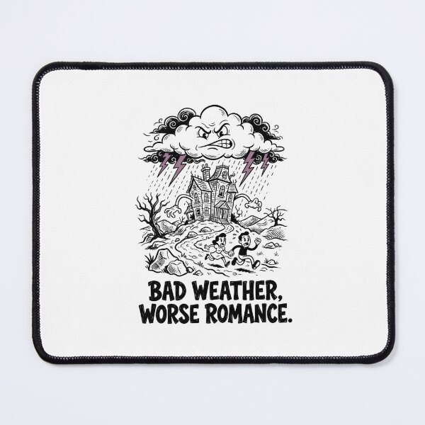 Item preview, Wuthering Heights Bad Weather Worse Romance Retro Comic Storm designed and sold by Fenay Designs.