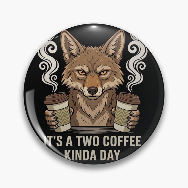 Item preview, Its A Two Coffee Kinda Day Funny Wolf Coffee Lover Gift designed and sold by CrystalMineArts.