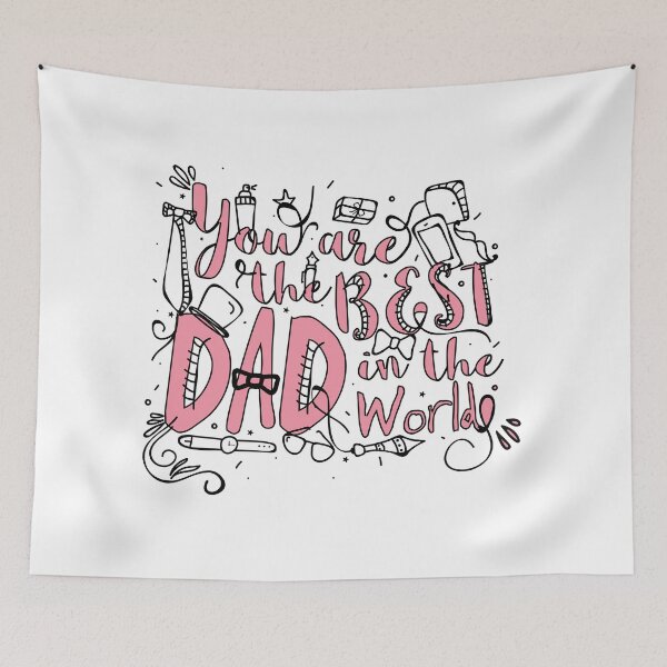 Item preview, You Are the Best Dad in the World Typography Design | Father’s Day Quote Art | Cool Dad Gift designed and sold by UI Expert.