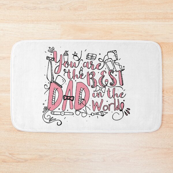 Item preview, You Are the Best Dad in the World Typography Design | Father’s Day Quote Art | Cool Dad Gift designed and sold by UI Expert.