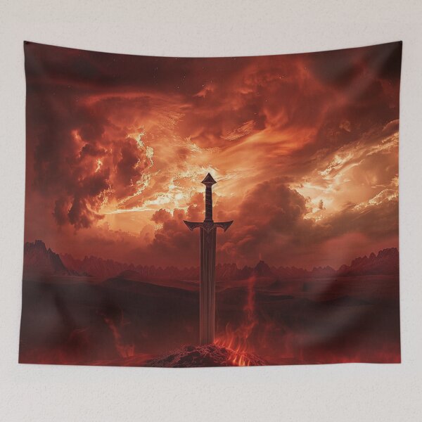 Item preview, Crimson Sword of the Wastes designed and sold by QuantumDrift.