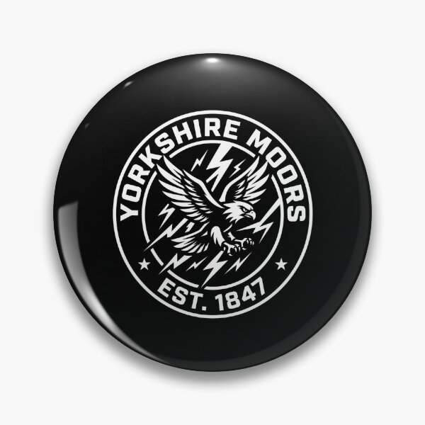 Item preview, Wuthering Heights Yorkshire Moors Est 1847 Retro Eagle Emblem designed and sold by Fenay Designs.