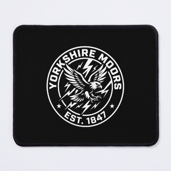 Item preview, Wuthering Heights Yorkshire Moors Est 1847 Retro Eagle Emblem designed and sold by Fenay Designs.