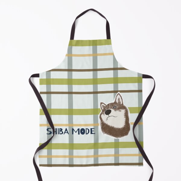 Item preview, Yellow plaid with sesame Shiba Inu designed and sold by ShibaCruise-On.