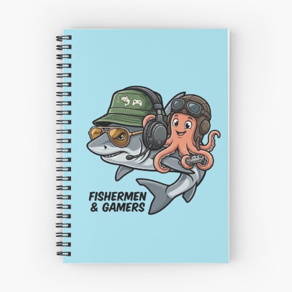 Item preview, Fishermen & Gamers – Shark & Octopus Design designed and sold by Dogandesighn.