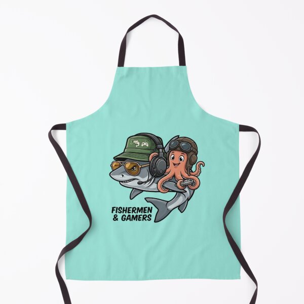 Item preview, Fishermen & Gamers – Shark & Octopus Design designed and sold by Dogandesighn.
