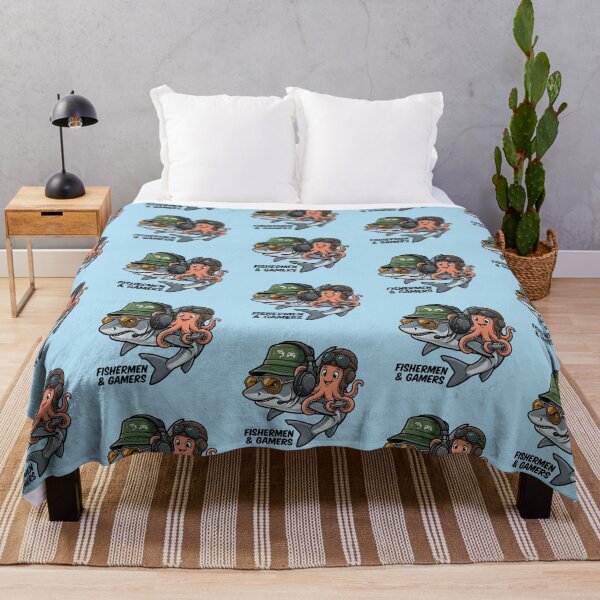 Item preview, Fishermen & Gamers – Shark & Octopus Design designed and sold by Dogandesighn.