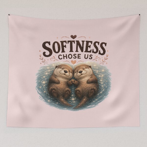 Item preview, Softness Chose Us, Gentle Romantic Aesthetic Love Design designed and sold by JagrDesigns.