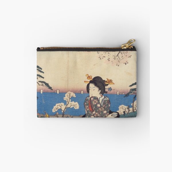 Item preview, Hanami in Edo Japan - Vintage Ukiyo-e Cherry Blossom Art designed and sold by vekotpu.