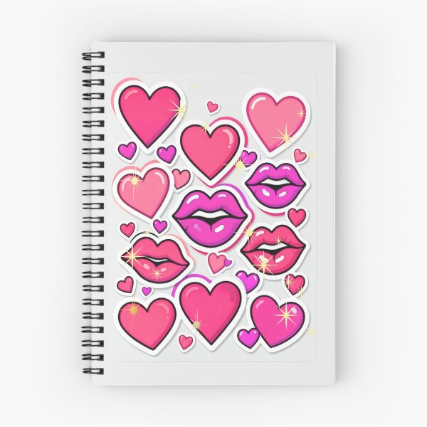 Item preview, Cute Pink Hearts & Lips Aesthetic  designed and sold by Creativ_Design.