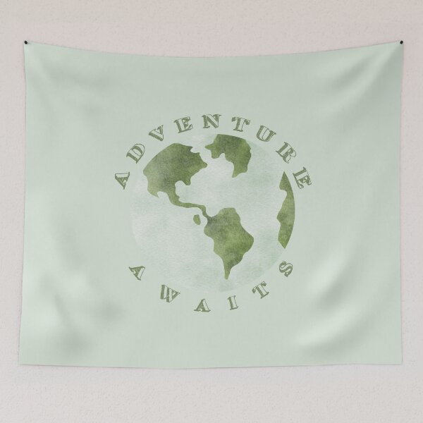 Item preview, Adventure Awaits Mountain Typography Design designed and sold by Moosley Studio.