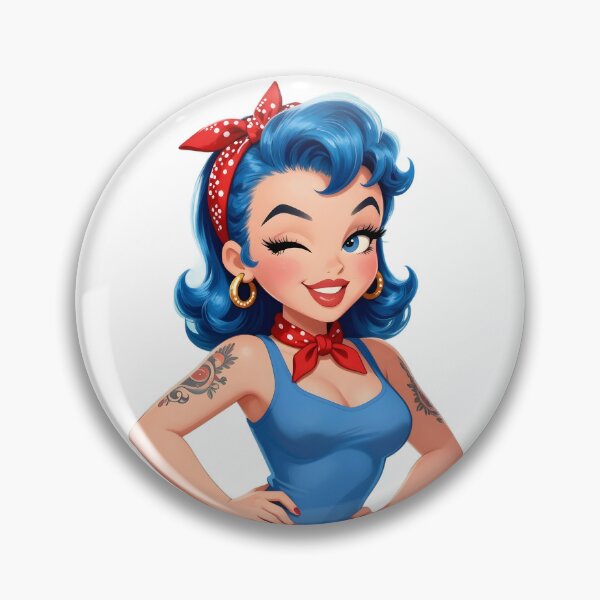 Item preview, Sexy Housewife Cartoon Pin-Up designed and sold by AiFantasticArt.
