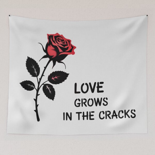 Item preview, Banksy - Love Grows In The Cracks designed and sold by 123ks.