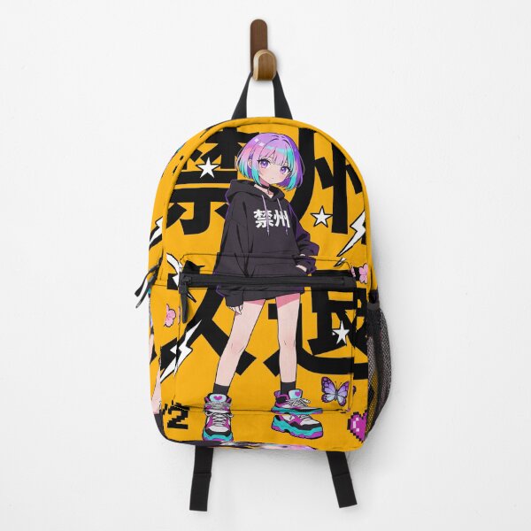 Aperçu de l'œuvre Fille anime Y2K streetwear japonais créée et vendue par Sovira Studio .