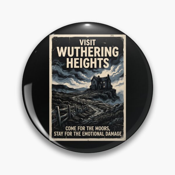 Item preview, Visit Wuthering Heights Come For The Moors Stay For The Emotional Damage Retro designed and sold by Fenay Designs.