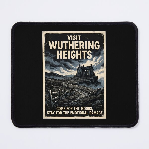Item preview, Visit Wuthering Heights Come For The Moors Stay For The Emotional Damage Retro designed and sold by Fenay Designs.