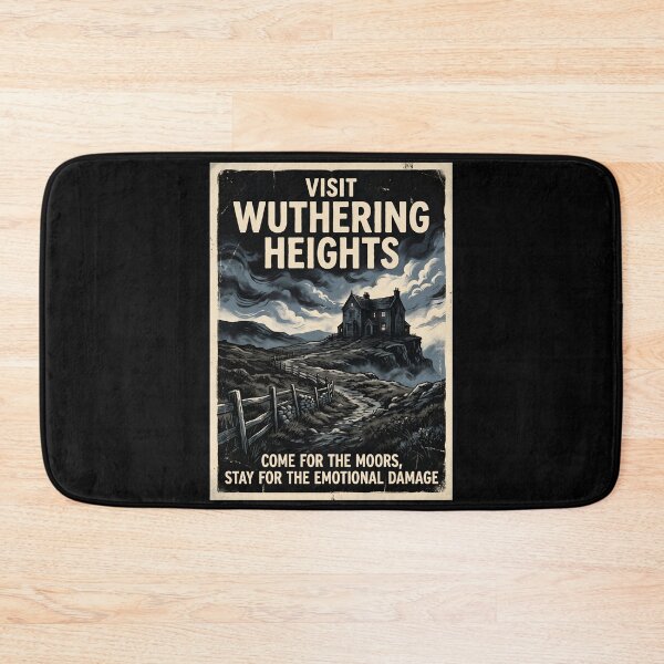 Item preview, Visit Wuthering Heights Come For The Moors Stay For The Emotional Damage Retro designed and sold by Fenay Designs.