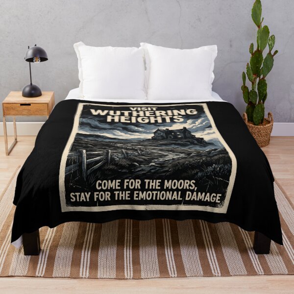 Item preview, Visit Wuthering Heights Come For The Moors Stay For The Emotional Damage Retro designed and sold by Fenay Designs.