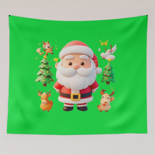 Item preview, Deep colors Santa reindeer with dove love designed and sold by Jsw-speedartja.