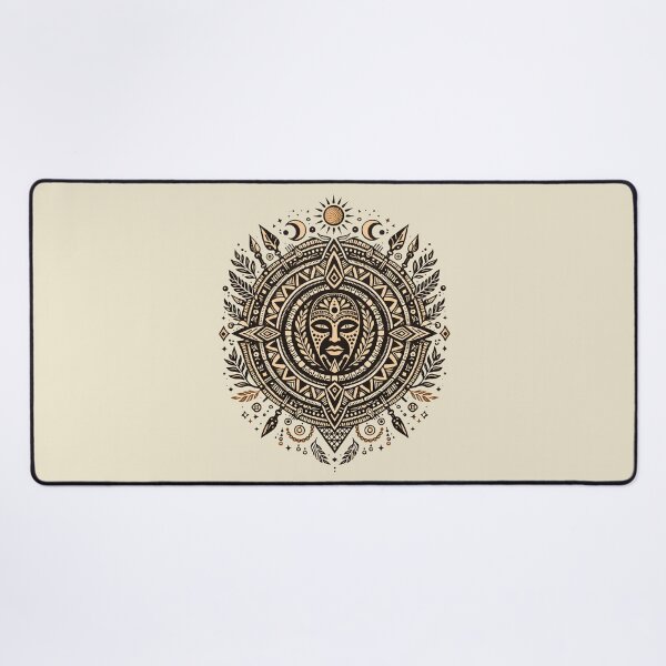 Item preview, African Bohemian Mandala Art Tribal Spirit Emblem designed and sold by PixelQ.