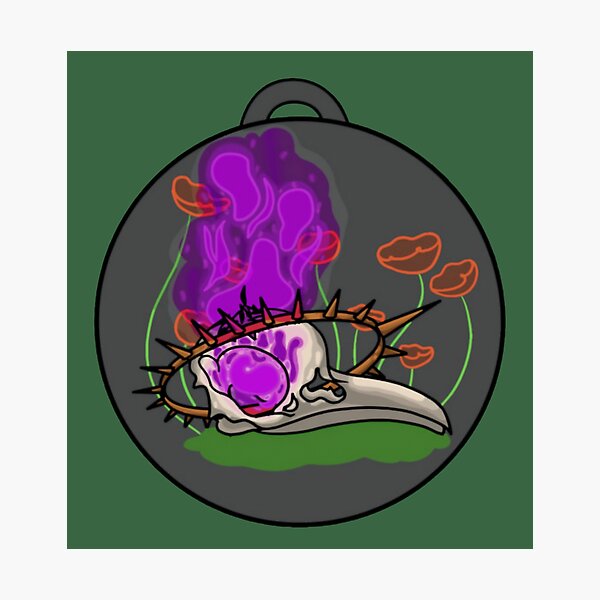 Item preview, Bird Skull Flame Medallion designed and sold by Sugengthecraftd.