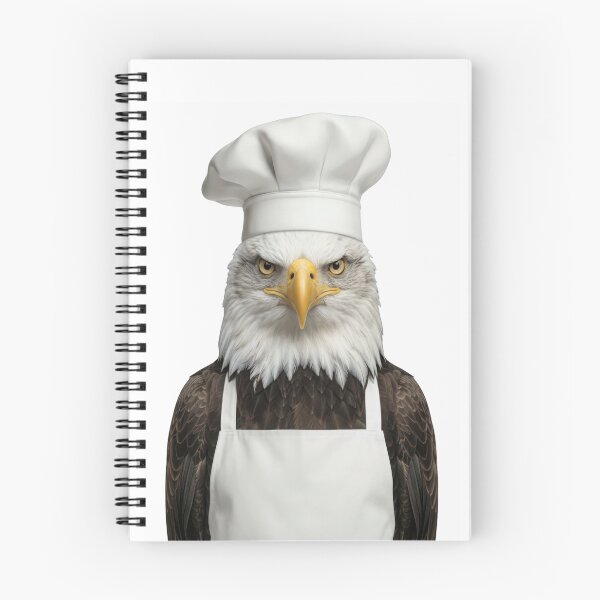 Item preview, Funny Bald Eagle Chef Realistic Animal Cooking Humor Art designed and sold by LazyOwlStore.