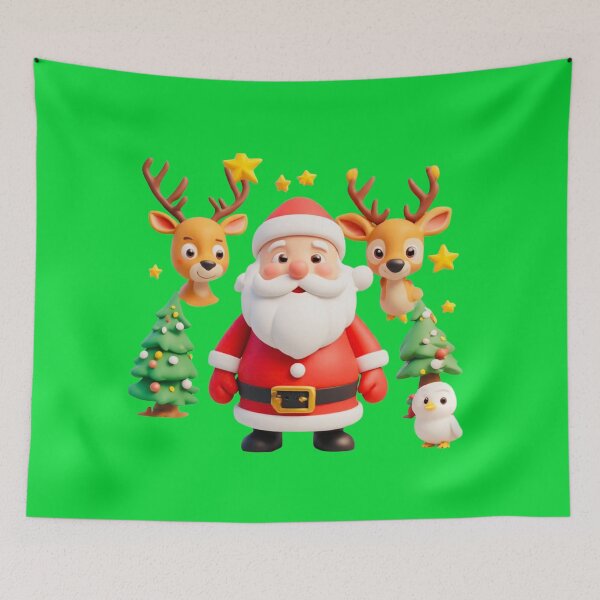 Item preview, Deep colors Santa reindeer with dove love designed and sold by Jsw-speedartja.