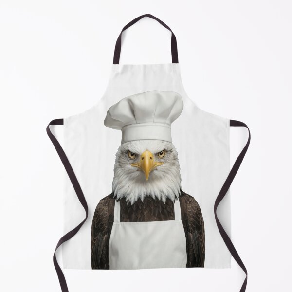 Item preview, Funny Bald Eagle Chef Realistic Animal Cooking Humor Art designed and sold by LazyOwlStore.