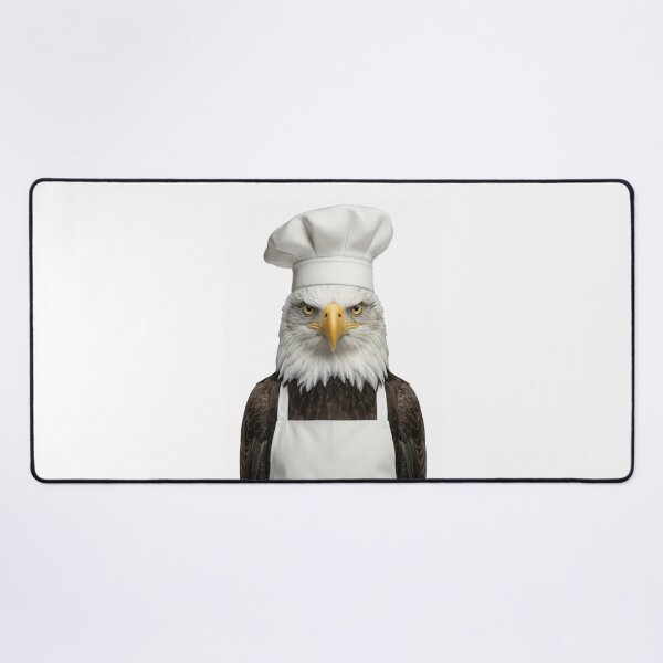 Item preview, Funny Bald Eagle Chef Realistic Animal Cooking Humor Art designed and sold by LazyOwlStore.