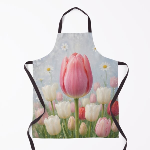 Item preview, Vintage Pink Tulip Garden - Soft Watercolor Floral Art designed and sold by lovelistivkaa.