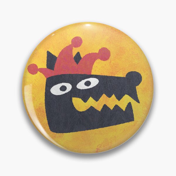 Item preview, Grumpy Wolf in a Jester Hat designed and sold by tavillustration.