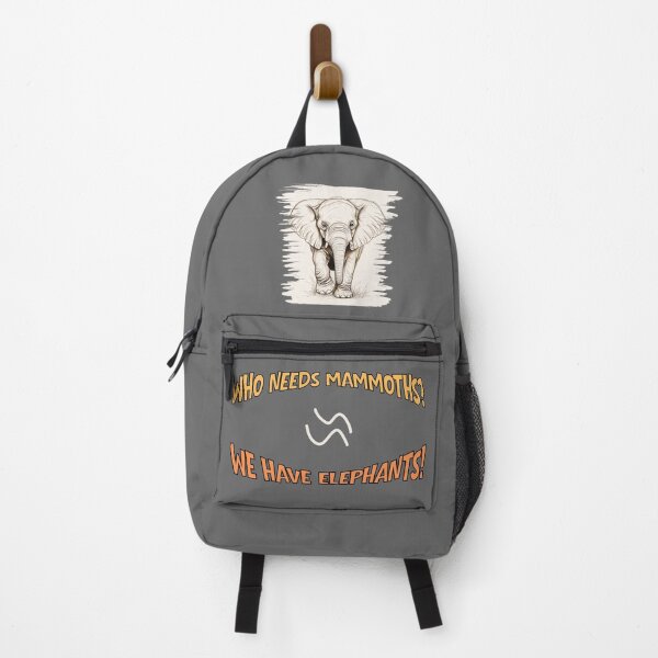 Item preview, Who needs mammoths? We have elephants! Funny Elephant Vintage Design designed and sold by TestudoDesign.