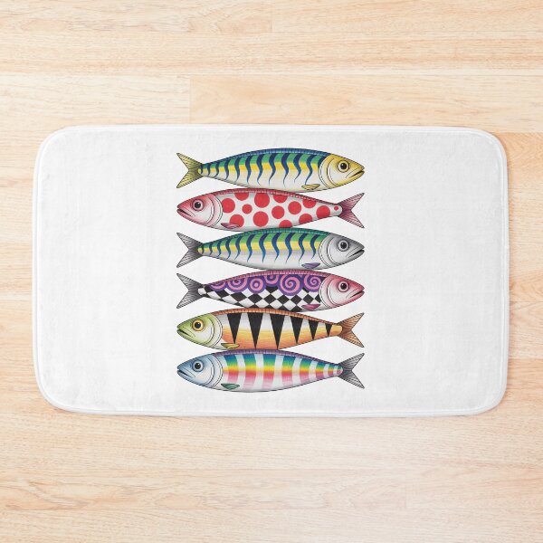 Item preview, Colorful Patterned sardines designed and sold by jkrphoto.