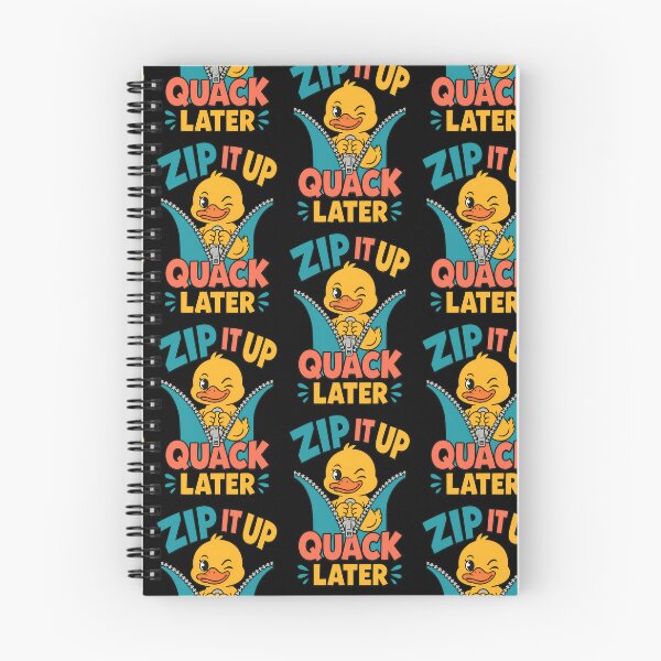 Item preview, Zip It Up Quack Later Funny Duck Zipper Pun designed and sold by TeeTimeTreasure.