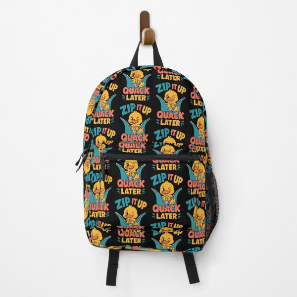 Item preview, Zip It Up Quack Later Funny Duck Zipper Pun designed and sold by TeeTimeTreasure.