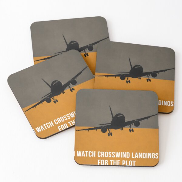 Item preview, I Watch Crosswind Landings For The Plot — Minimalist Aviation Art Print designed and sold by Martin's_Design.