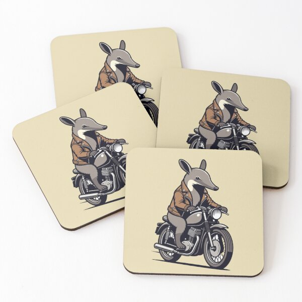 Item preview, Motorcycle Anteater – Whimsical Rider Design designed and sold by Dogandesighn.