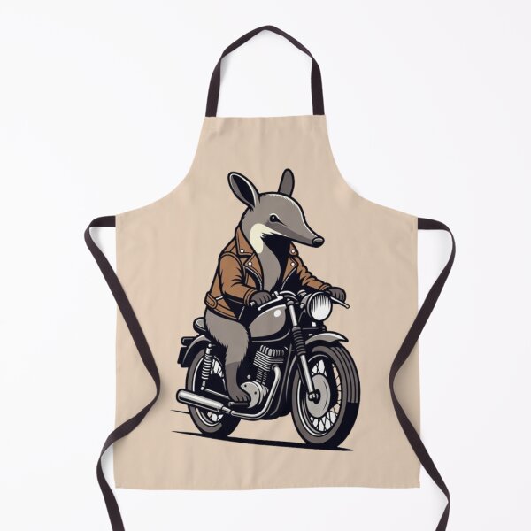 Item preview, Motorcycle Anteater – Whimsical Rider Design designed and sold by Dogandesighn.