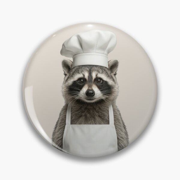 Item preview, Funny Raccoon Chef Realistic Animal Cooking Humor Art designed and sold by LazyOwlStore.