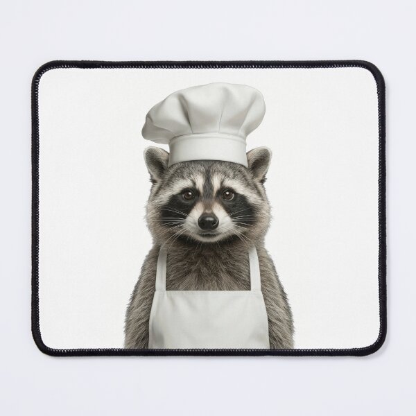 Item preview, Funny Raccoon Chef Realistic Animal Cooking Humor Art designed and sold by LazyOwlStore.