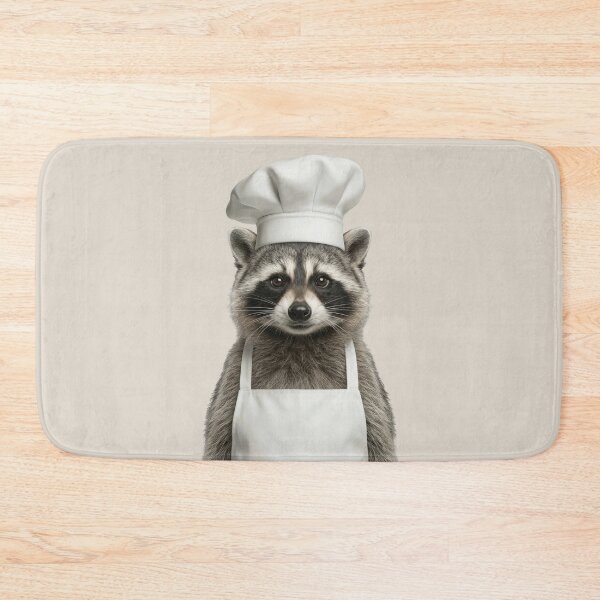 Item preview, Funny Raccoon Chef Realistic Animal Cooking Humor Art designed and sold by LazyOwlStore.